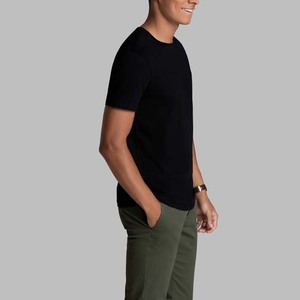 Best Seller Men's Solid Casual T-Shirt Custom Knitted Soft Comfortable Breathable Quick Dry Short Sleeve Cotton O-Neck Regular - Product Image 1