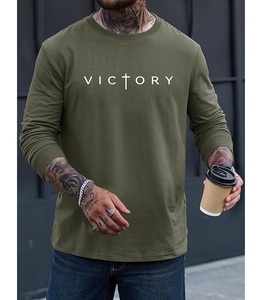 Best Selling Of OEM Service Casual Long Sleeve Neck Shoulder Slope Printed Comfortable Men's Cotton Sweatshirt From Bangladesh - Product Image 4