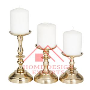 Finished <b>Candle</b> Holder Set of 3 for Home Decor New Arrival Interior Decorative <b>Candle</b> Light <b>Candle</b> <b>Pillar</b> Holder - Product Image 1
