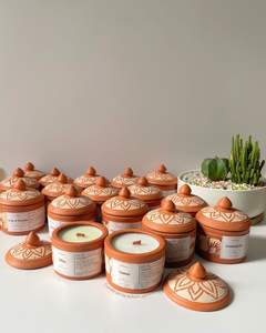 Pot à bougie en terre cuite - Product Image 3