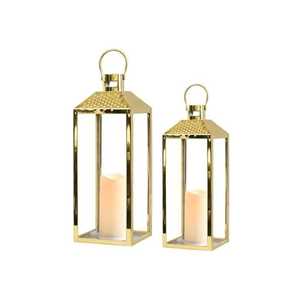Skies Traders Modern Black Cube Stainless Steel Handmade Eco-Friendly Heat Resistant Durable <b>Hurricane</b> Candle <b>Lantern</b> Home Decor - Product Image 5