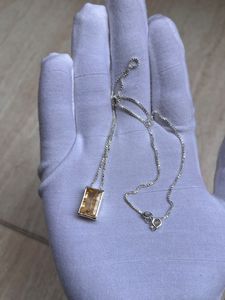 Pendentif en topaze impériale naturelle en argent 92,5 - Product Image 4