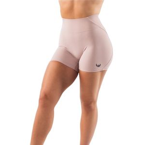 Shorts Deportivos de Cintura Alta Color Rosa Pálido para Mujer, Sin Costuras, Suaves y Elásticos, para Entrenamiento, Fitness, Yoga y Ropa Deportiva de Alto Rendimiento - Product Image 1