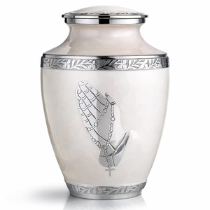 Vase décoratif en aluminium, urne rituelle haut de gamme en aluminium, urne commémorative haut de gamme en aluminium, vase exclusif en aluminium - Product Image 5