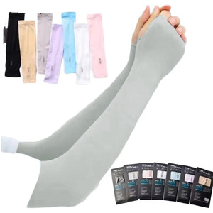 Mangas de brazo con protección UV, refrescantes, ecológicas, resistentes al agua, para baloncesto, running, ciclismo, voleibol, con orificio para el pulgar, personalizables. - Product Image 6