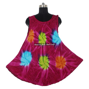 Nuevo Vestido Maxi de Rayón Tie Dye para Mujer, Estilo Bohemio, Sexy, Holgado, Largo hasta el Suelo, para Playa o Casual, Tipo Paraguas - Product Image 1