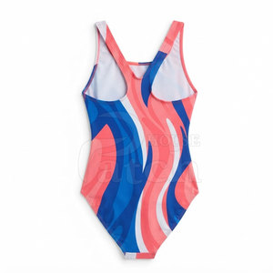 Traje de Baño de Una Pieza de Diseño para Mujer, Traje de Natación con Estampado Personalizado, Tejido Atlético de Secado Rápido, Ropa Deportiva para Playa, Piscina y Entrenamiento - Product Image 2