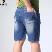 Shorts en jean pour hommes, shorts en denim fins pour l'été, shorts en coton, coupe droite, décontractés