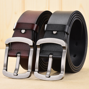 Cinturones de Cuero Genuino de Vaca al por Mayor para Hombre, Cinturones Casuales con Hebillas Personalizadas para Hombre - Product Image 4