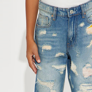 Pantalones Vaqueros de Corte Recto para Niños con Cierre de Cremallera y Botón Resistentes para Mayor Comodidad, Diseño de Alta Calidad con Logotipo Personalizado 2026 - Product Image 2