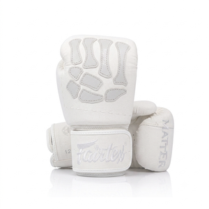 Fairtex <b>Silver</b> Boxing <b>Gloves</b> Closure Finger Slits Martial Arts Gear Adults Fairtex Hot Selling Products For Gym Training - Product Image 2