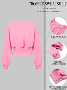 Sudadera con capucha para mujer, nueva, de calidad, estilo retro, color liso, oversize, cuello redondo, adelgazante, estilo informal, top diario esencial, lo último en sudaderas con capucha. - Product Image 3