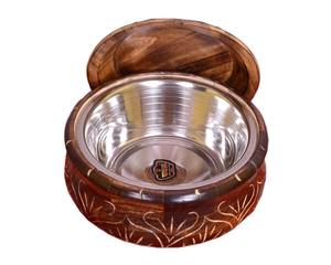 Caja de Cerámica para Roti con Tapa, Contenedor de Almacenamiento de Chapati con Estampado Floral, Calentador de Pan Aislado para la Mesa del Comedor - Product Image 2