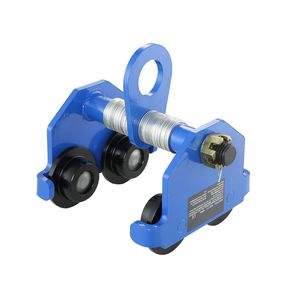 2 Ton Manual <b>Trolley</b> Dual Wheels 4400 Lbs Load Capacity Adjustable 2.5\" 7\" I Beam Flange Width <b>Platform</b> for Shopping Warehouse - Product Image 1