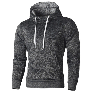 Quality <b>Thick</b> <b>Fleece</b> Custom Size Solid Print OEM Service Winter Street Wear Hoodies Men's 100% Cotton Pullover Hoodie High - Product Image 4