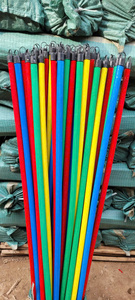 Good Quality Hard Bristles PVC Coated Wooden Handle Home Use Broom/Stick Made in Vietnam - Product Image 1