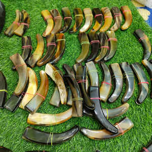 Manches de couteau en corne de bœuf et de taureau, finition brillante de qualité supérieure, matériau artisanal haut de gamme à prix avantageux - Product Image 2