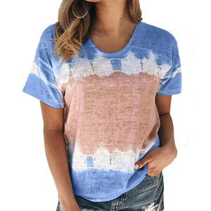 Camisetas de Cuello en V para Mujer, Diseño Nuevo, Ecológicas, Comprimidas, de Manga Corta, Antiarrugas, Última Moda, Ropa Casual para Adultos - Product Image 6