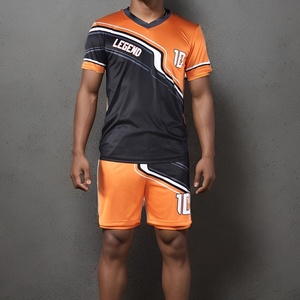 ชุดวอลเลย์บอลแบบกำหนดเองและชุดทีมพิมพ์ลายแบบ Sublimation ชุดกีฬาสำหรับผู้ชายและผู้หญิง ผลิตจากโพลีเอสเตอร์ 100% ระบายอากาศได้ดี - Product Image 2