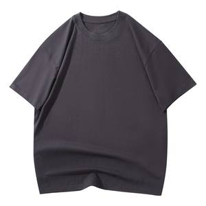 Camiseta de Verano Casual de Cuello Redondo, Color Sólido, Unisex, 100% Algodón, 210G, para Hombre, Fabricada en China y Bangladesh, con Logotipo Bordado Personalizado OEM - Product Image 5