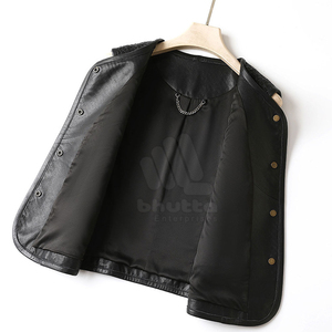 Chaleco de Piel Auténtica para Mujer a Precio Razonable, Resistente al Viento, de Alta Calidad, Personalizable, Informal, de Punto, a la Moda - Product Image 2