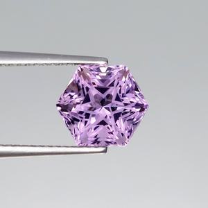 Ametista natural hexagonal de corte personalizado, piedra preciosa suelta, cristal púrpura para joyería - Product Image 3