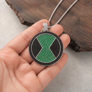 Collar con Colgante Personalizado de Ben 10 Omnitrix Estilo Hip Hop, con Micro Pavé de Moissanita, Plata 925, Joyería Hip Hop para Hombre - Product Image 4