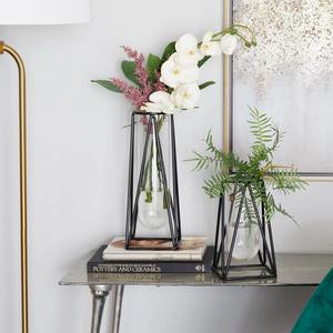 Vase à fleurs de table en aluminium Art Déco pour mariage, centre de table, décoration d'intérieur - Product Image 6