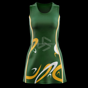 Nouveaux ensembles d'uniformes de netball unisexes sublimés, respirants, grandes tailles, personnalisables pour équipes, col en V, les plus vendus - Product Image 2