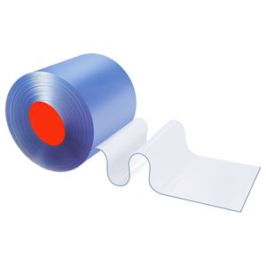Tenda a Strisce in PVC Trasparente Termoisolante da 30,7 m x 3,66 m per Congelatori e Celle Frigorifere - Rotolo Grande - Product Image 6