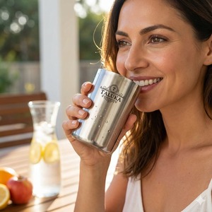 High Quality Round Plain 13 OZ Straight Stainless Steel Water Drinking Tumbler Reusable Cup For Home Kitchen Travel Office - Product Image 2