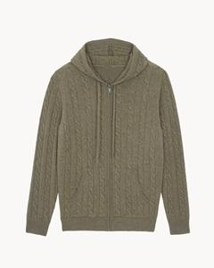Cardigan à capuche décontracté pour femme de haute qualité, à manches longues, avec poche zippée, respirant, toutes saisons - Product Image 2