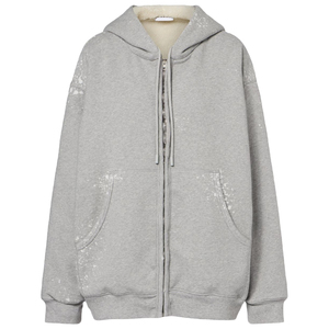 Veste à capuche zippée épaisse et confortable pour femme, imprimée, coupe ajustée - Product Image 1
