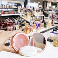 Poudres à lèvres en vrac personnalisées avec miroir, boîte en plastique, emballage cosmétique vide, OEM ODM
