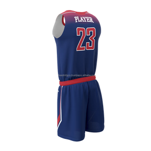 Vêtements de basket-ball à sublimation personnalisée Maillot de basket-ball à séchage rapide de grande taille Uniforme de basket-ball uni 2025 - Product Image 4