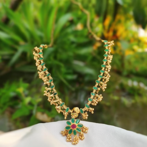 Green Kemp Short Necklace Set-Fashion Jewelry - Product Image 3