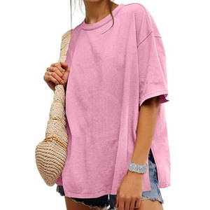 เสื้อยืดผู้หญิงไซส์ใหญ่ ขายส่ง ผ้าฝ้ายระบายอากาศ ทรงหลวม แขนสั้น เสื้อลำลองสำหรับผู้หญิง สวมใส่ได้ทุกวัน สไตล์สตรีท - Product Image 6