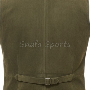 High Quality Men's Genuine Sheep Skin Leather Button Biker Vest Winter Streetwear Sleeveless Motorcycle Vests - Product Image 5