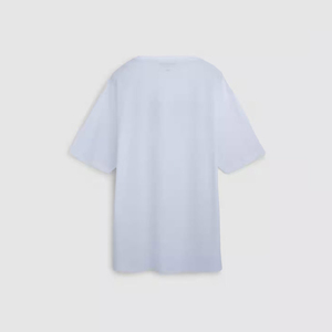 Camiseta Blanca de Manga Corta para Hombre con Bordado Floral Rojo, Cuello Redondo, Corte Regular, Estilo Casual - Product Image 2