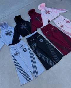 Sudadera corta con cremallera |   Sudadera con Capucha Estilo Urbano Cruz Celestial |   Sudadera con capucha extragrande y cremallera desgastada | Fabricante de Marca Privada OEM - Product Image 4