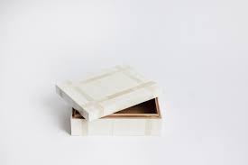 Small Bone <b>Gift</b> <b>Boxes</b> for Jewelry & Home Decor Black & White Necklaces & <b>Earrings</b> Wood MDF Brass-Fashionable Packed Cartons - Product Image 6