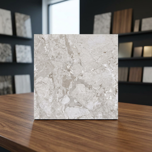 Carreaux en porcelaine semi-mat Vistaar Breccia Grey 600x600mm, épaisseur 8mm/20mm, adhésifs, pour extérieur, villa, salle de bain, salon, sol - Product Image 1