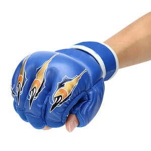 Gants d'entraînement respirants antidérapants, demi-doigts, durables, pour MMA, coupe ample, toutes saisons, 100 % polyester, pour hommes. - Product Image 6