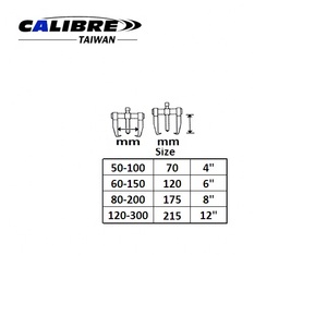 Extracteur d'engrenages en acier à 3 bras de qualité industrielle et DIY TAIWAN CALIBRE, système autobloquant, personnalisable OEM, garantie 1 an - Product Image 2