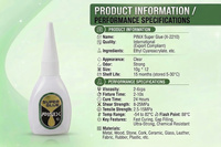 PINIX Super Glue Liquide 12 x 10g Flacons sous Blister Colle Instantanée Puissante Adhésif Cyanoacrylate Vente en Gros OEM
