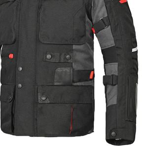 เสื้อแจ็คเก็ตสำหรับนักขี่มอเตอร์ไซค์เน้นการเดินทาง ผลิตจากวัสดุสิ่งทอที่ออกแบบมาเพื่อความสบายในการขับขี่ ผู้ผลิต OEM รับผลิตสินค้าภายใต้แบรนด์ของลูกค้า - Product Image 5