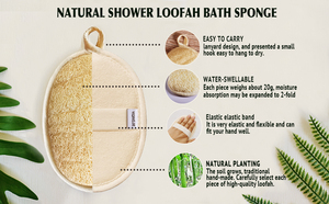 Gant de bain en loofah 100% naturel avec long manche pour une peau lisse et exfoliée - Outil de bain fabriqué au Vietnam - Product Image 2