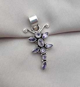 Amethyst Pendant 925 Sterling Silver Handmade Jewelry <b>Women</b> Men Unique Natural Gemstone Necklace Gift - Product Image 1