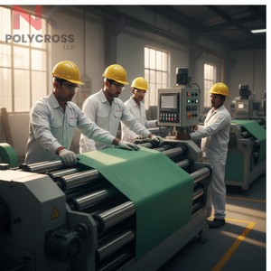 Bâche en polyester multi-couches en maille pour bateaux et équipements marins, imperméable 300 g/m², de l'usine indienne de bâches - Product Image 4