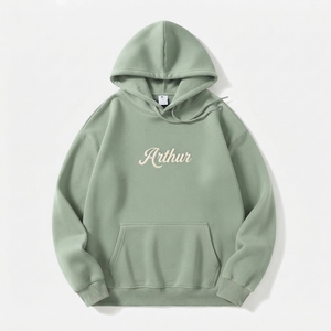 Sudadera con Capucha Extra Grande de Alta Calidad y Ecológica, Bordada, de Poliéster/Algodón, Tejida, para Hombre y Mujer - Product Image 5
